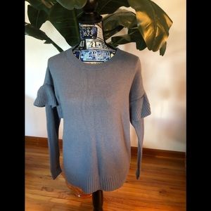 SOLD…! Ann Taylor Wool Blend Gray Long Sleeve Sweater NWT